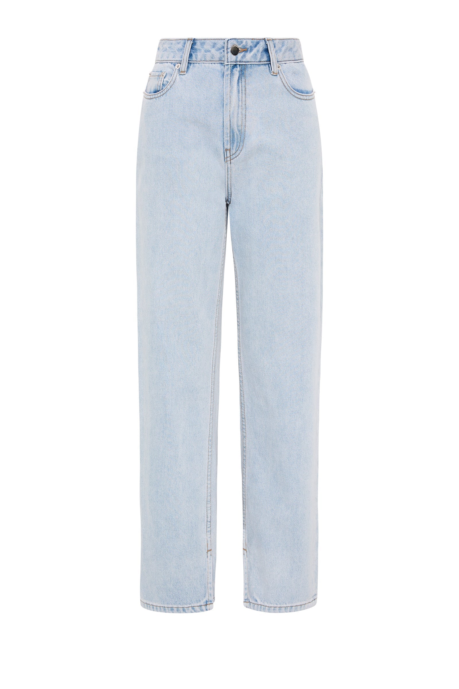 Organic Split Hem Jean Clear Blue 