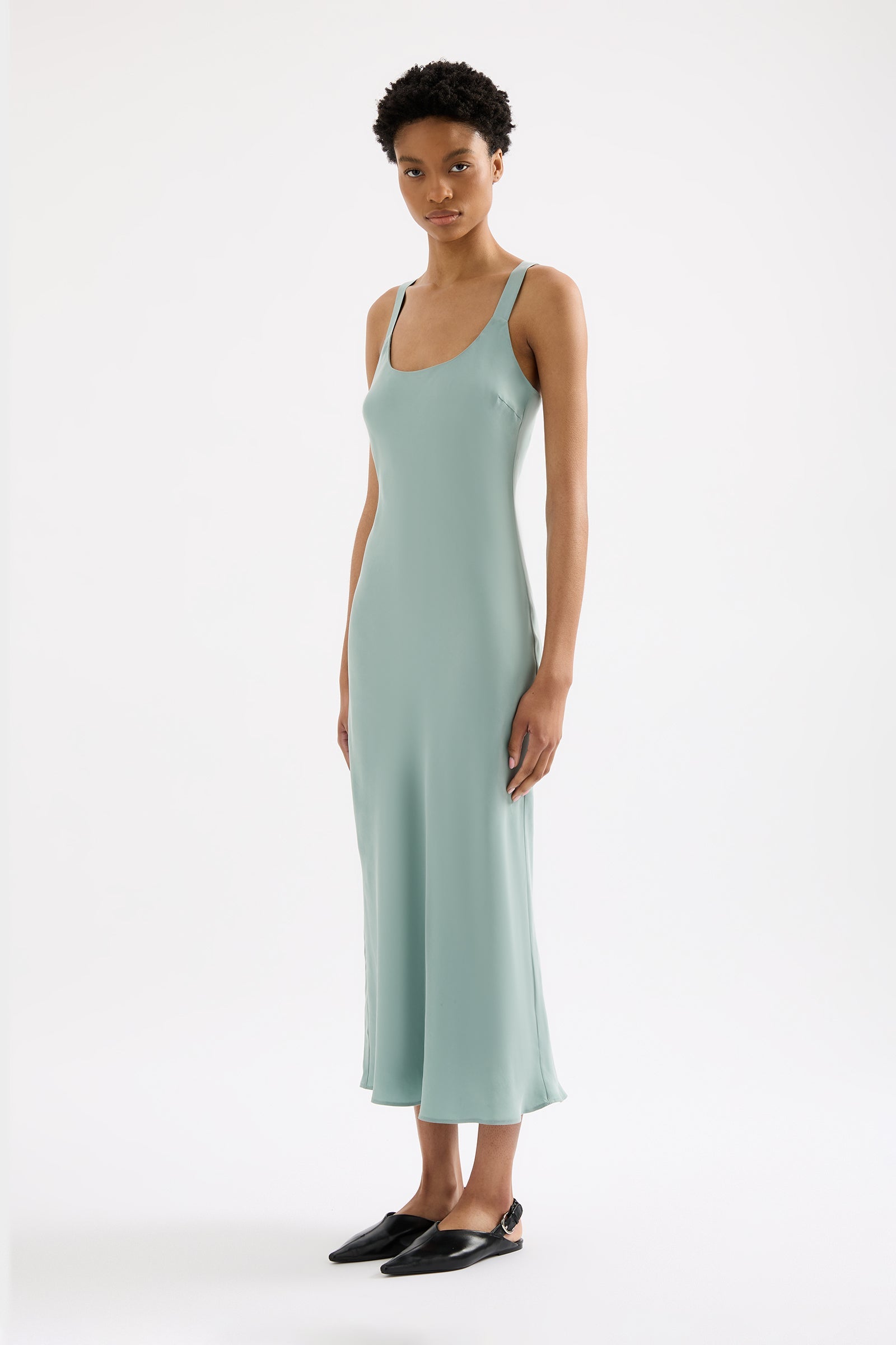 Ren Cupro Slip Dress Capri 