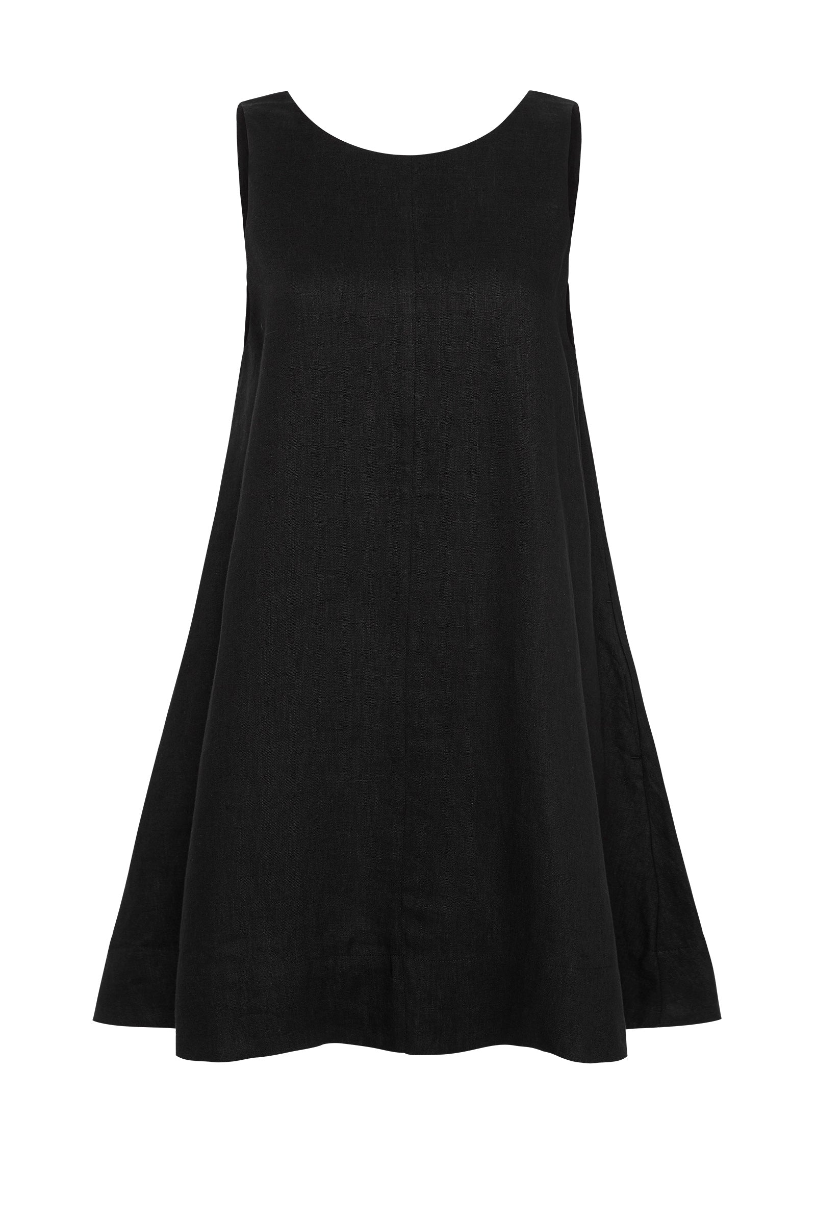 Nemi Linen Dress Black 