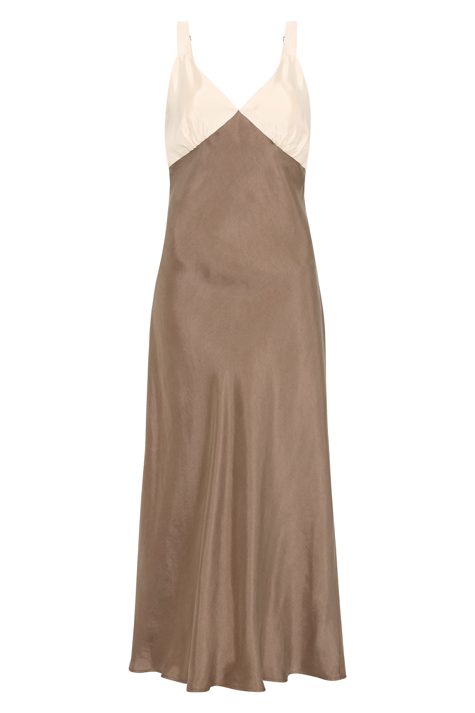 Seshni Tencel Slip Dress Chestnut Splice 