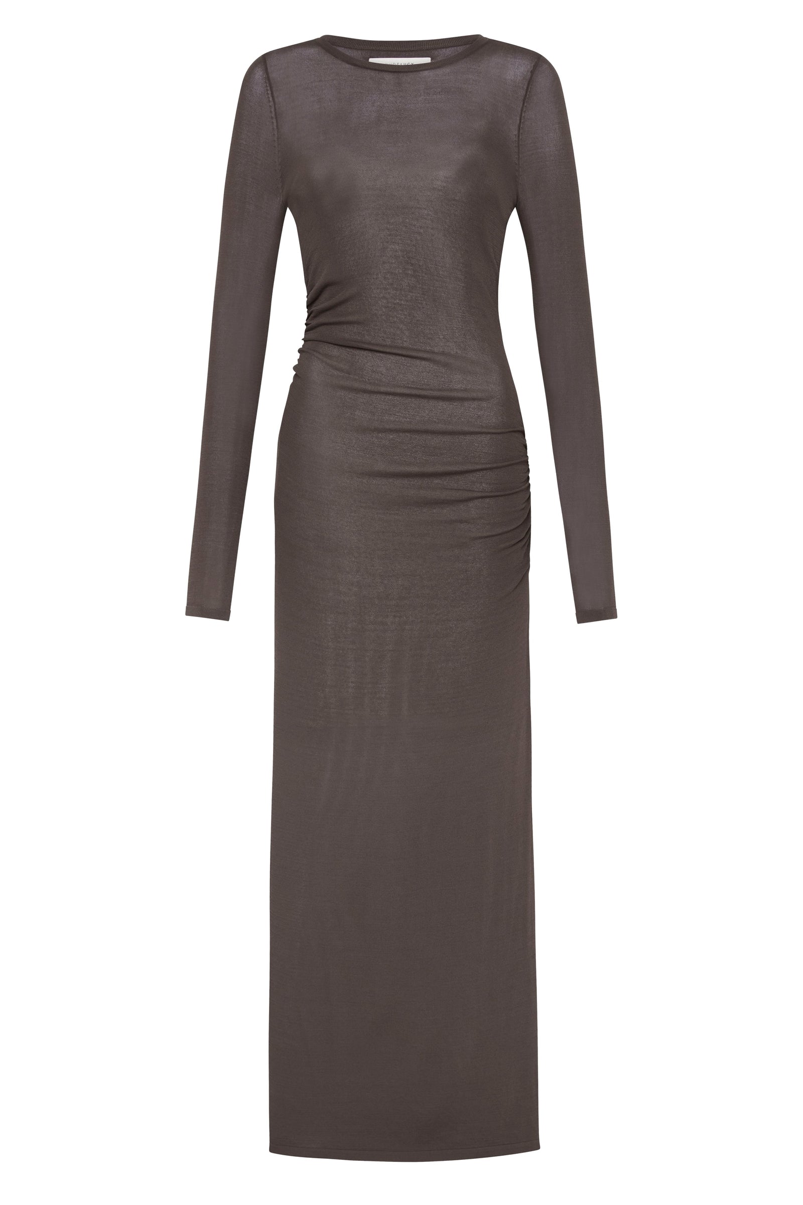 Evelyn Knit Maxi Dress Espresso 